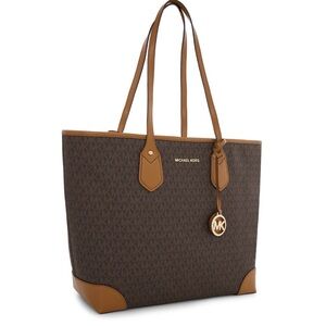 Michael Kors Eva Signature Tote Brown